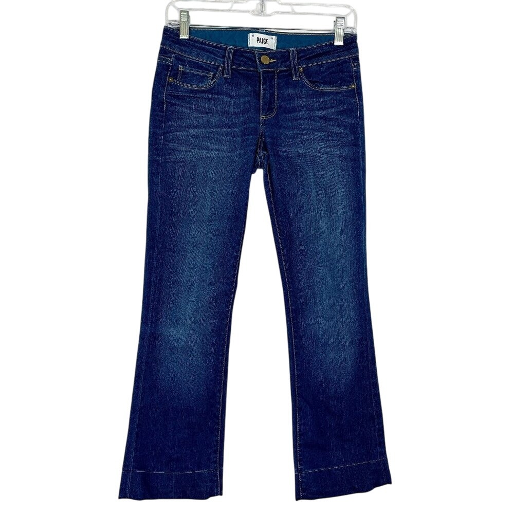 PAIGE Penny XL Jeans Women's Size 25 Y2K Low Rise Bootcut 25.5 Inseam